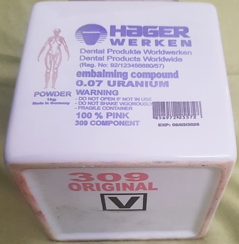Hager Werken Embalming Powder