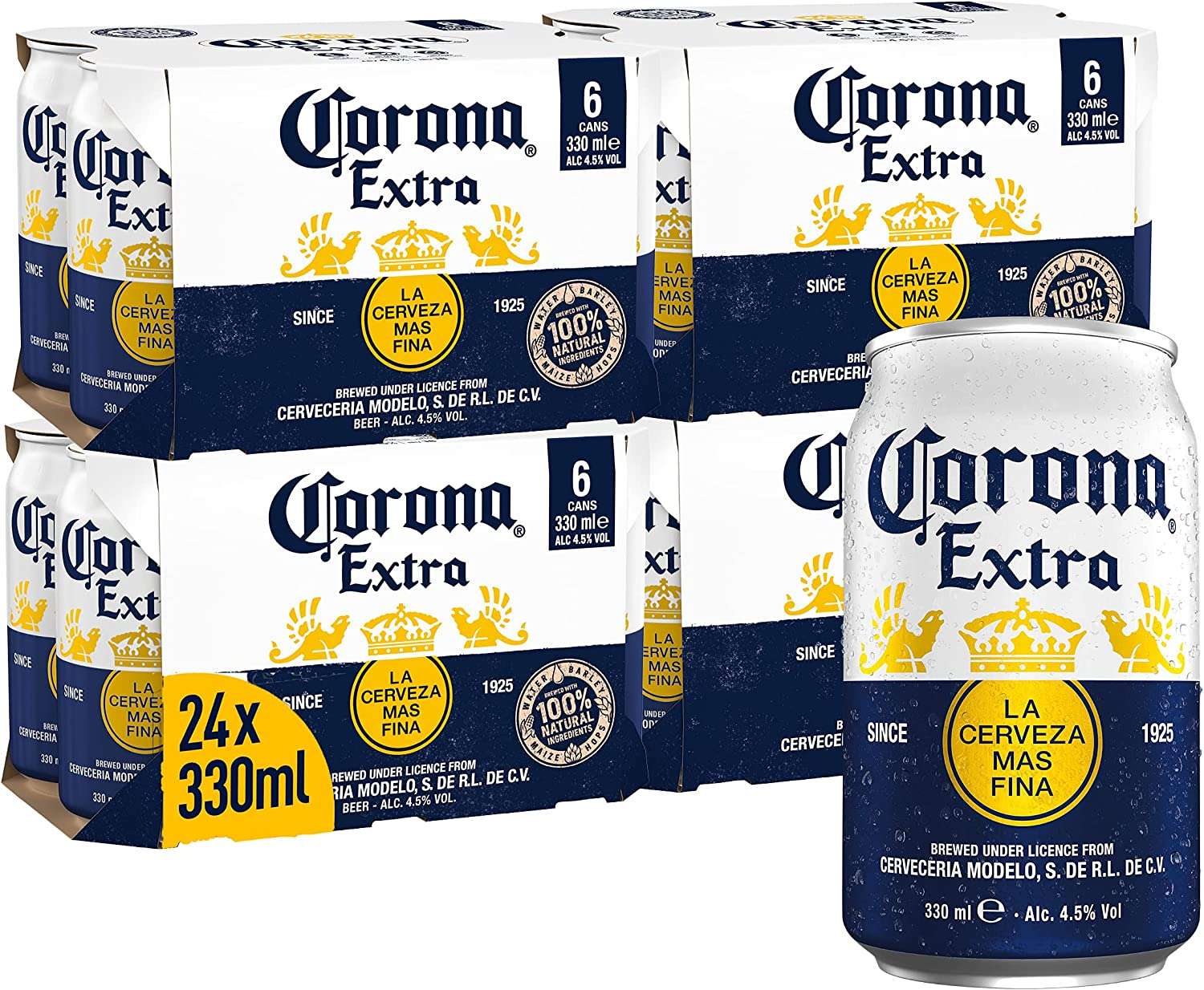 Corona Extra Beer 330ml Can