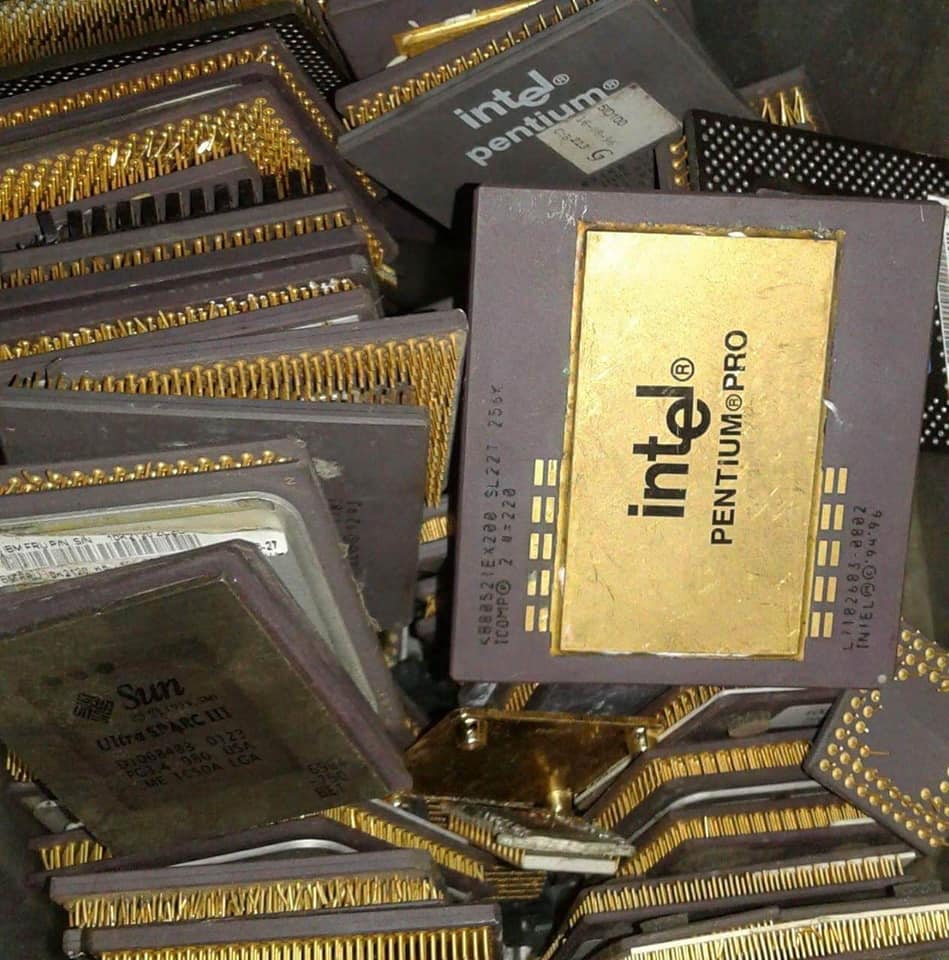 Ceramic CPU Gold Processor